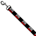 Load image into Gallery viewer, Dog Leash - COME-AT ME-BRO Black/White/Red
