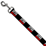 Dog Leash - COME-AT ME-BRO Black/White/Red