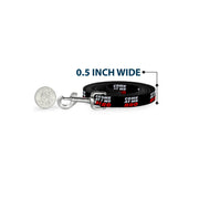 Dog Leash - COME-AT ME-BRO Black/White/Red