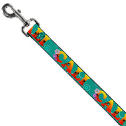 Dog Leash - CALI Tropical Aqua/Multi Color