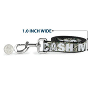 Dog Leash - CASH MONEY $ Dollars/White