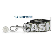 Dog Leash - CASH MONEY $ Dollars/White