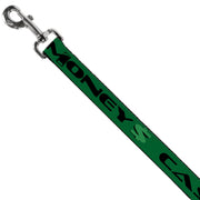 Dog Leash - CASH MONEY $ Green/Black