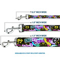 Load image into Gallery viewer, Dog Leash - Cali Bear/CALI Graffiti/Pot Leaves Black/Multi Color
