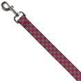 Load image into Gallery viewer, Dog Leash - Checker Crimson Red/Gray
