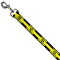 Load image into Gallery viewer, Dog Leash - CAUTION BIOHAZARD Black/Yellow
