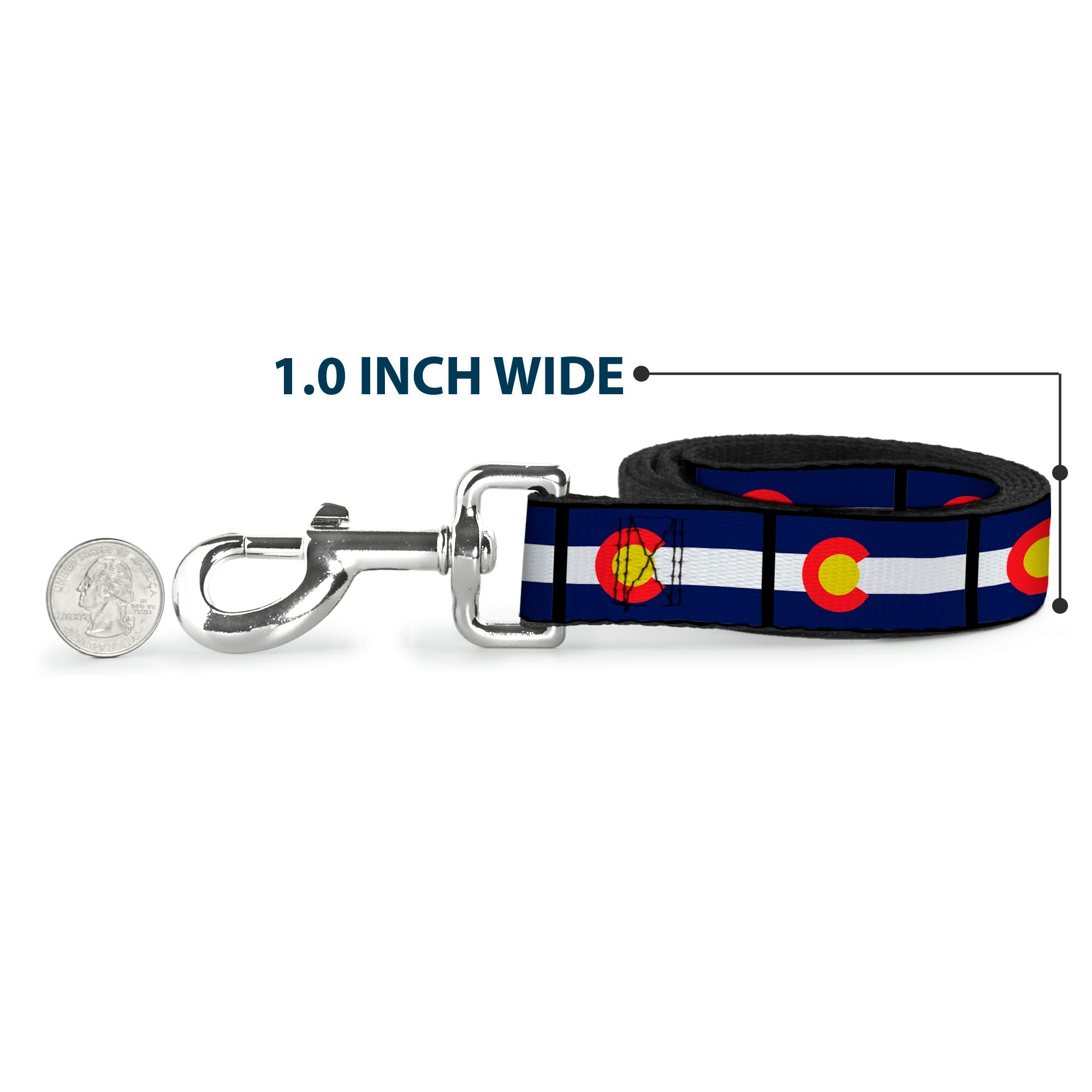 Dog Leash - Colorado Flags