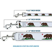 Dog Leash - Cali Bear White