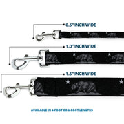 Dog Leash - Cali Bear Black/Grays