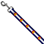 Dog Leash - Colorado Flags2 Repeat