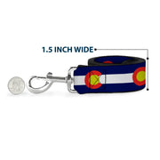 Dog Leash - Colorado Flags2 Repeat