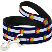 Dog Leash - Colorado Flags2 Repeat