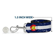 Dog Leash - Colorado Flags4 Weathered