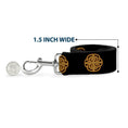 Load image into Gallery viewer, Dog Leash - Celtic Knot Black/Burgundy/Gold
