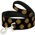 Load image into Gallery viewer, Dog Leash - Celtic Knot Black/Burgundy/Gold
