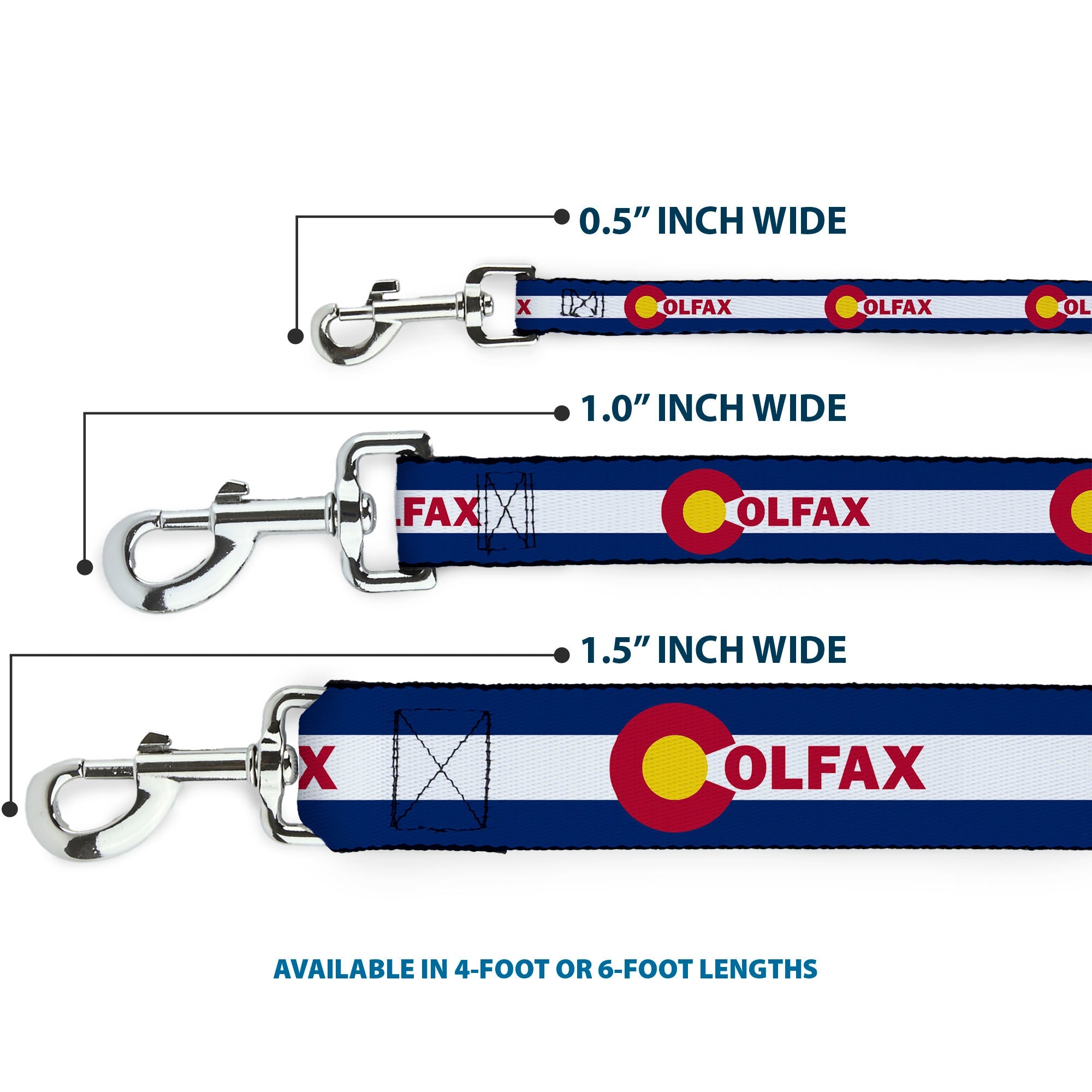 Dog Leash - Colfax Colorado Flag