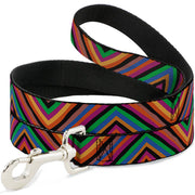 Dog Leash - Diamond Freehand Multi Color