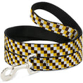 Load image into Gallery viewer, Dog Leash - Checker White/Gold/Brown
