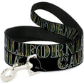 Load image into Gallery viewer, Dog Leash - CALIFORNIA/Bear Silhouette Black/Camo Olive
