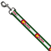 Dog Leash - COLFAX Green Stripe