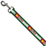 Dog Leash - COLFAX Green Stripe Weathered