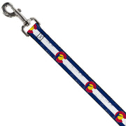 Dog Leash - Colorado Flag/Fisher Weathered