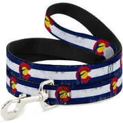 Dog Leash - Colorado Flag/Fisher Weathered