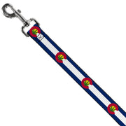 Dog Leash - Colorado Flag/Marijuana Leaf