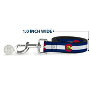 Dog Leash - Colorado Flag/Marijuana Leaf