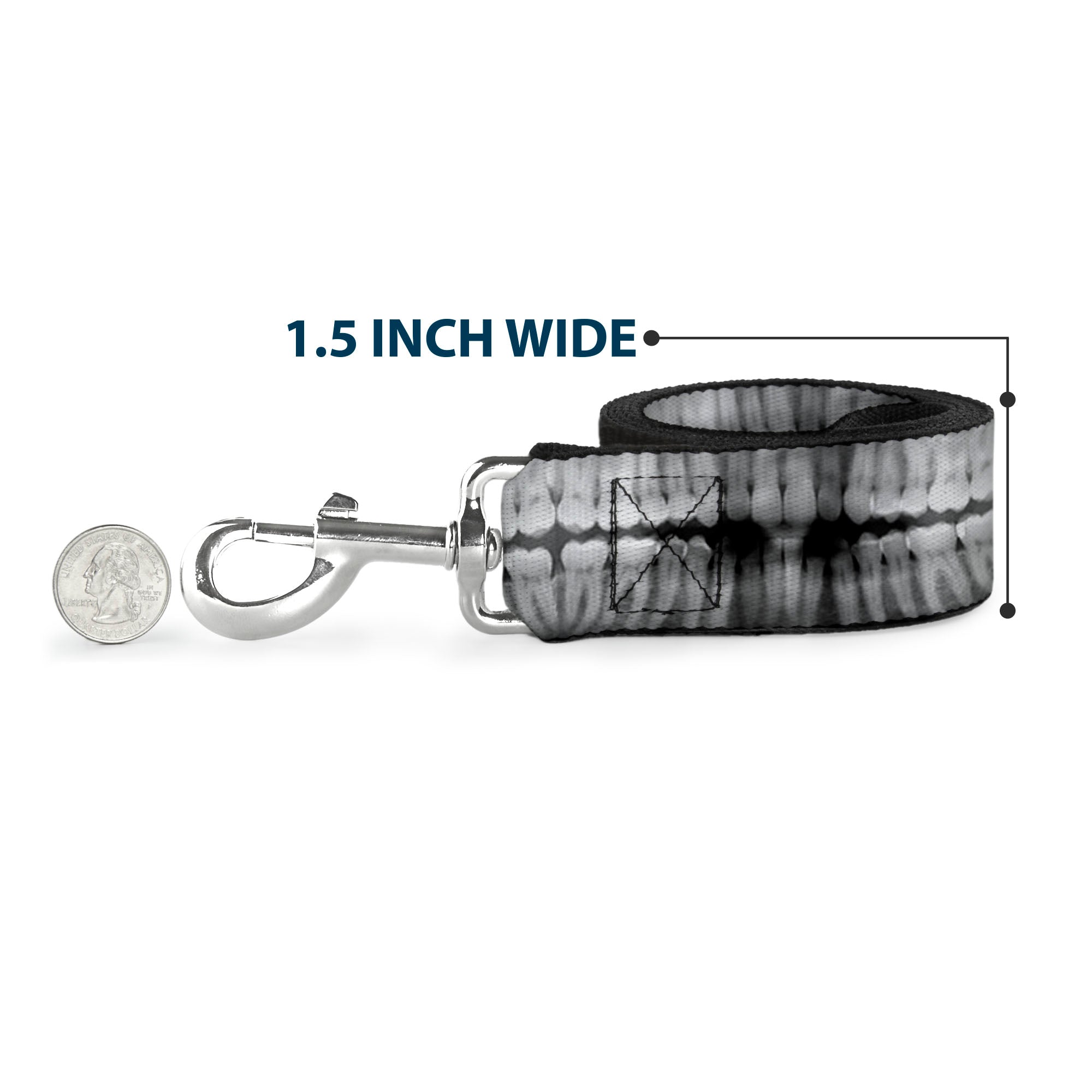 Dog Leash - Dental X-Rays Black/White