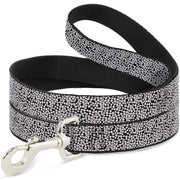 Dog Leash - Ditsy Floral Black/White/Red