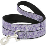 Dog Leash - Ditsy Floral Lavender/White/Black