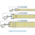 Load image into Gallery viewer, Dog Leash - Ditsy Floral Yellow/White/Brown
