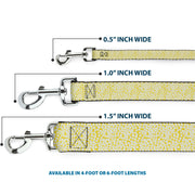 Dog Leash - Ditsy Floral Yellow/White/Brown