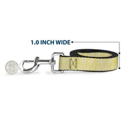 Dog Leash - Ditsy Floral Yellow/White/Brown