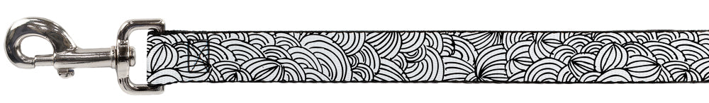 Dog Leash - Doodle1 White/Black