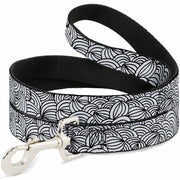 Dog Leash - Doodle1 White/Black