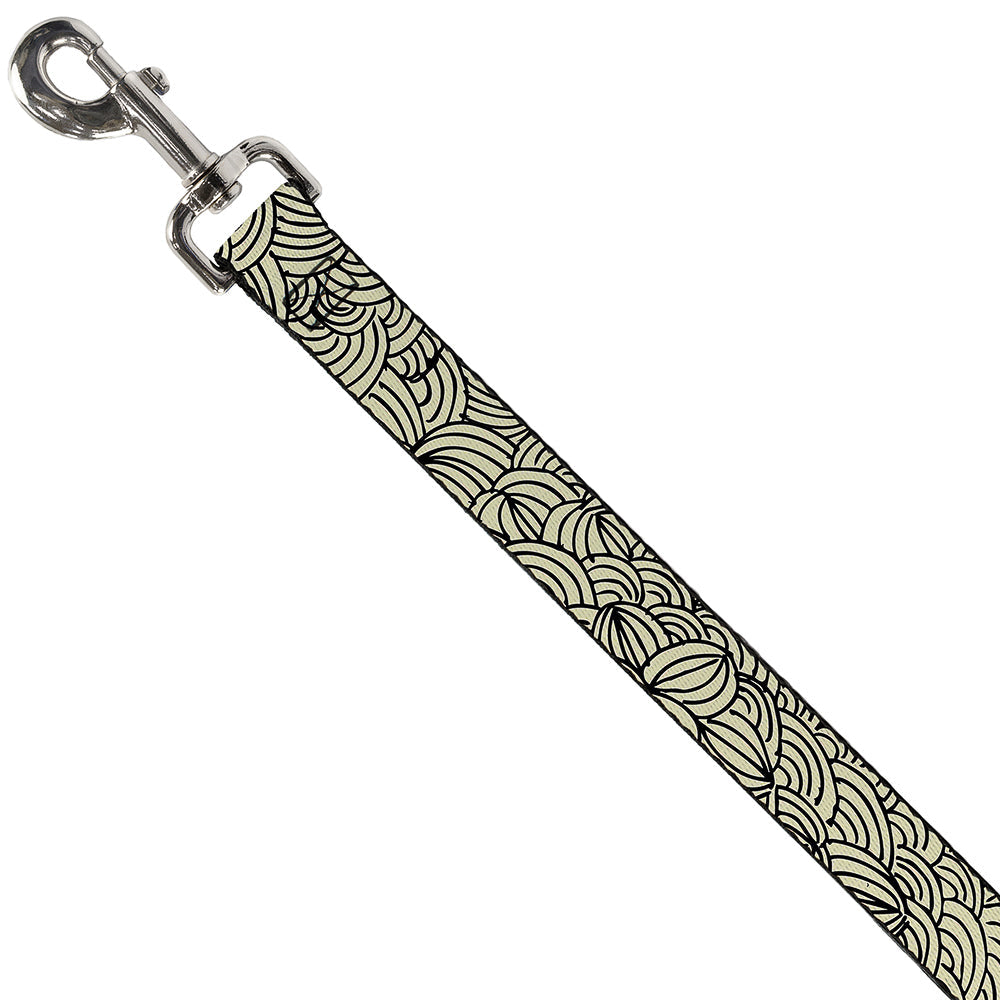 Dog Leash - Doodle1 Cream/Black