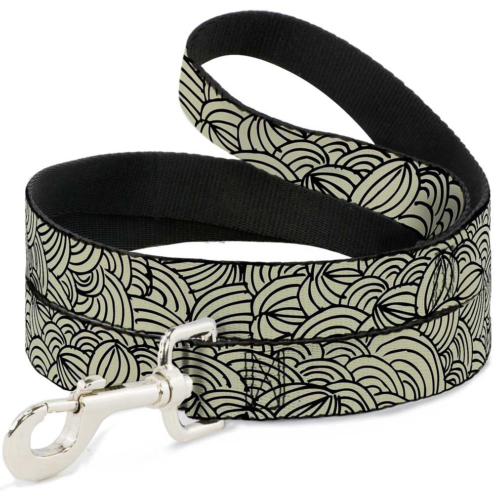 Dog Leash - Doodle1 Cream/Black