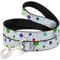 Load image into Gallery viewer, Dog Leash - Dots/Grid2 White/Gray/Multi Color
