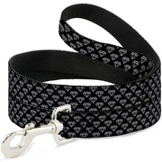 Dog Leash - Diamonds Diagonal2 Lines Black/White