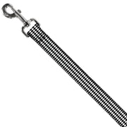 Dog Leash - Diamonds Stripe White/Black