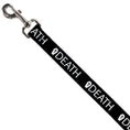 Load image into Gallery viewer, Dog Leash - DEATH/Coffin Black/White
