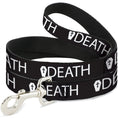 Load image into Gallery viewer, Dog Leash - DEATH/Coffin Black/White
