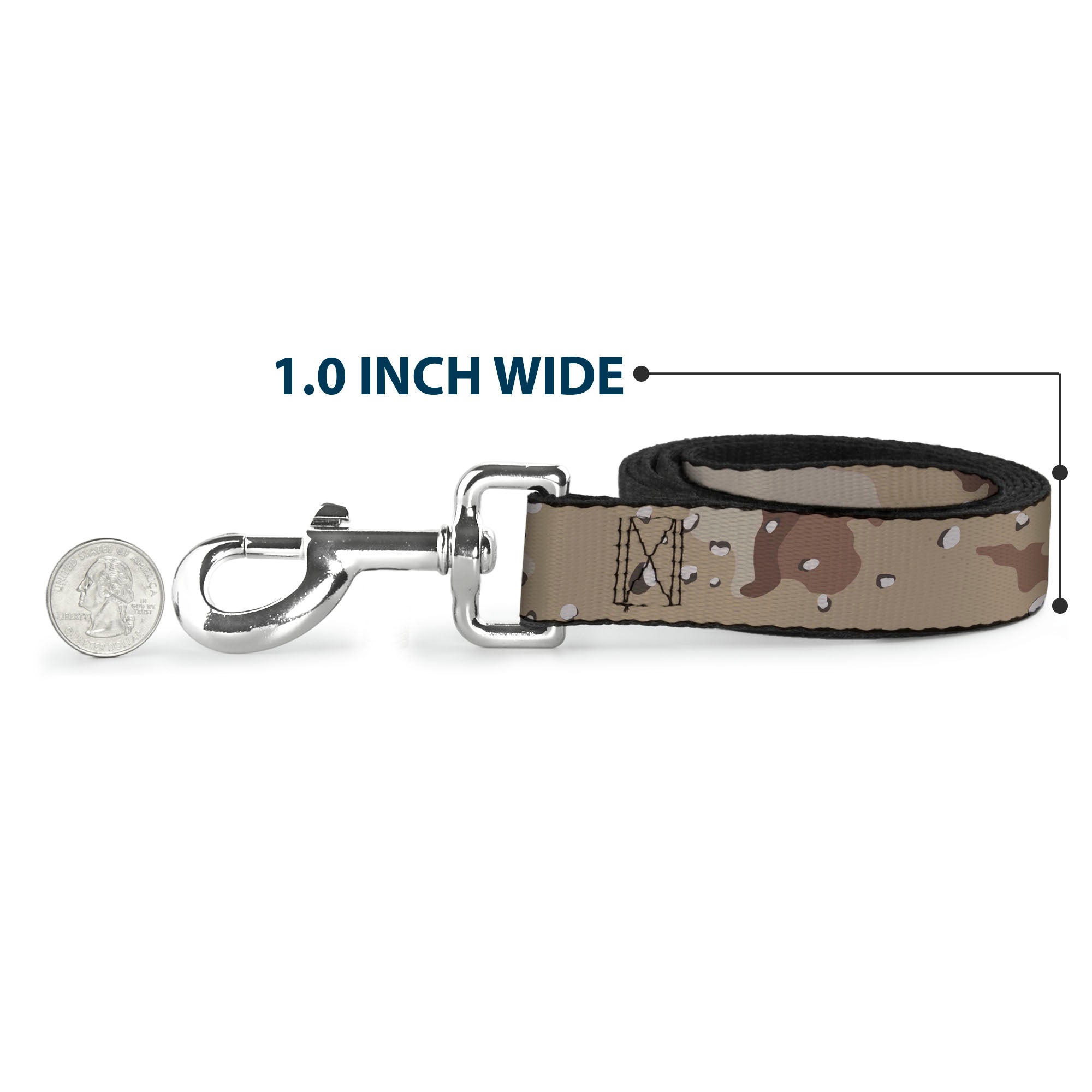 Dog Leash - Desert Camo Tans/Browns