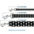 Load image into Gallery viewer, Dog Leash - Daisies Scattered Black/White/Yellow
