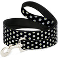 Load image into Gallery viewer, Dog Leash - Daisies Scattered Black/White/Yellow
