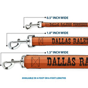 Dog Leash - Dallas-Raleigh-Tennessee-Austin-Boston Stripes Browns/Black