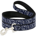 Load image into Gallery viewer, Dog Leash - Floral Paisley3 Blue/White/Gray

