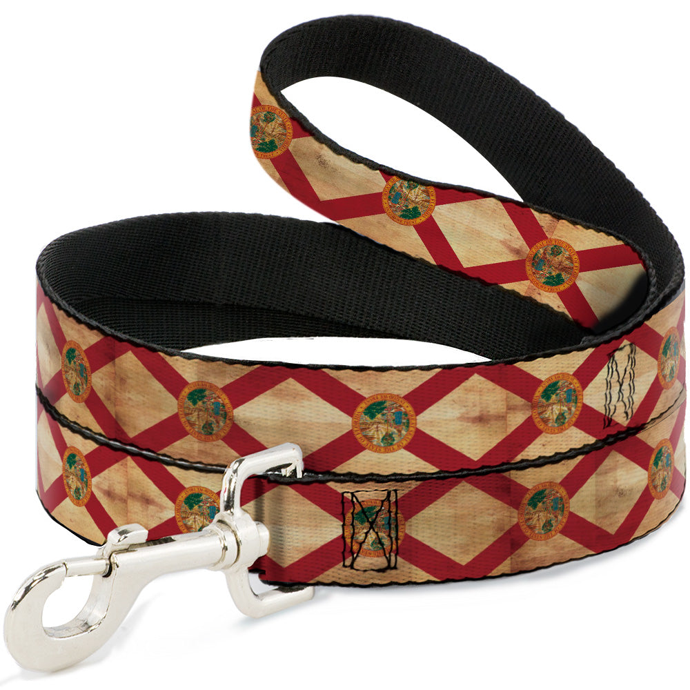 Dog Leash - Florida Flag Continuous Vintage